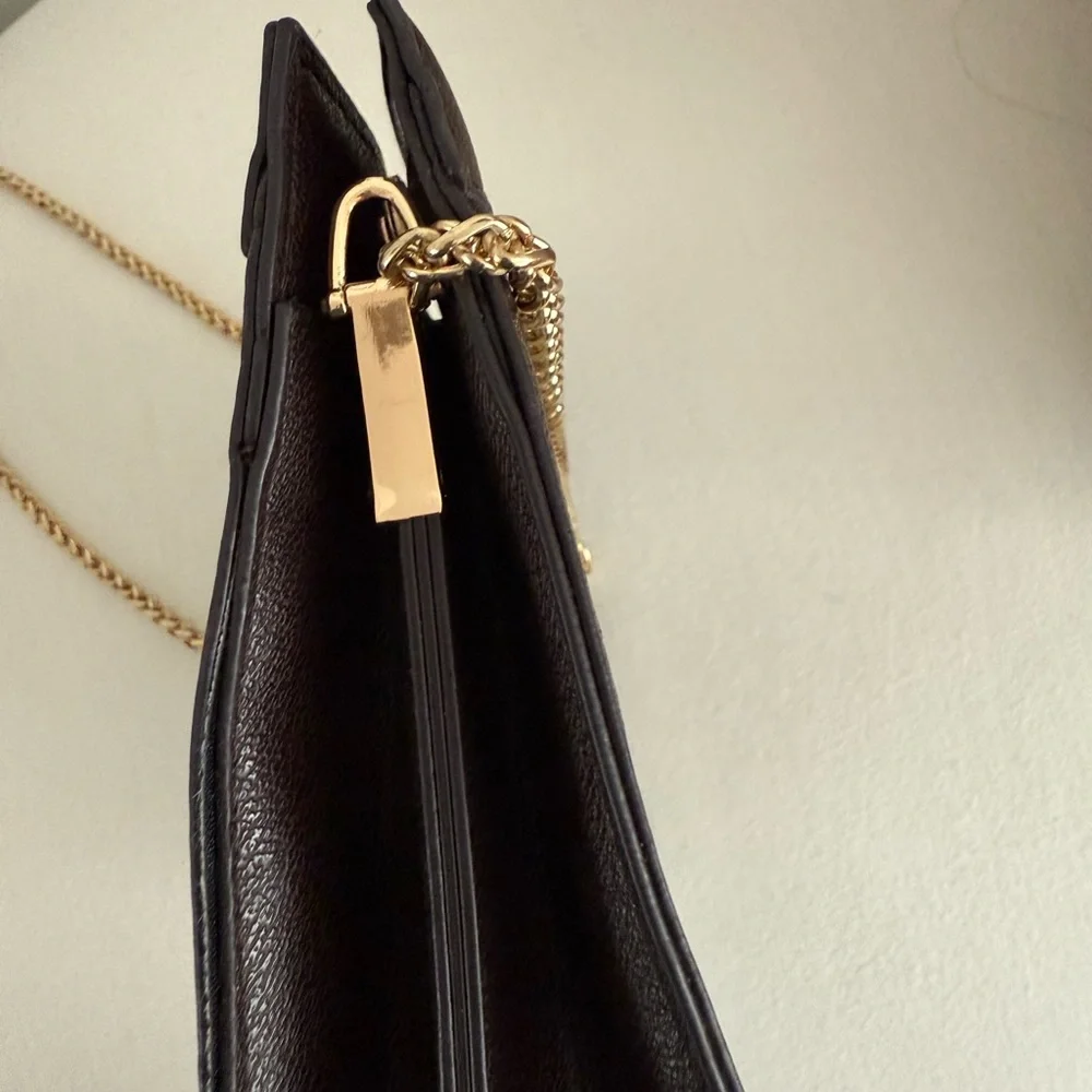 Brown and Green Crossbody Bag with Signature Design - Picture 7 of 7
